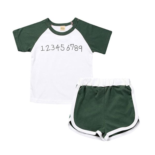fashion children's clothing boys outfit summer kids girl clothing sets cotton short sleeve +shorts baby costume 1-6 years q1215, White
fashion children's clothing boys outfit summer kids girl clothing sets cotton short sleeve +shorts baby costume 1-6 years q1215, White
