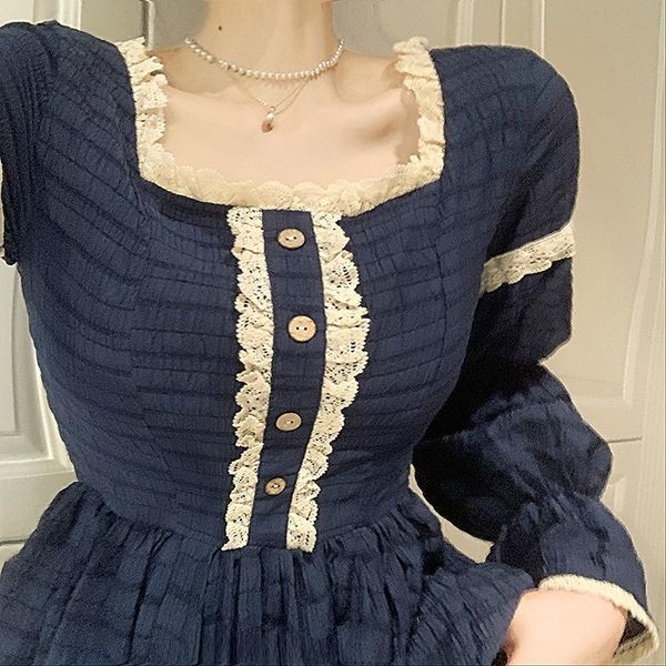 casual dresses luck a sweet lolita dress women autumn elegant patchwork party midi female korean japan style kawaii fall, Black;gray
casual dresses luck a sweet lolita dress women autumn elegant patchwork party midi female korean japan style kawaii fall, Black;gray