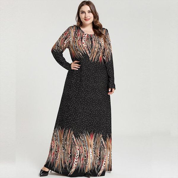 2020 spring autumn women long sleeve dress plus size female dot striped print casual dress loose oversized maxi long dresses, Black;gray
2020 spring autumn women long sleeve dress plus size female dot striped print casual dress loose oversized maxi long dresses, Black;gray