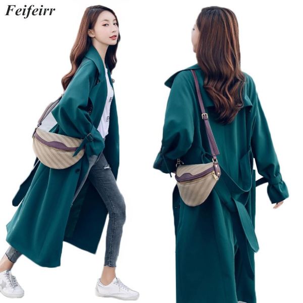 women's trench coats abrigos spring autumn 2021 korean fashion double-breasted simple elegant coat mujer temperament belt casual long, Tan;black
women's trench coats abrigos spring autumn 2021 korean fashion double-breasted simple elegant coat mujer temperament belt casual long, Tan;black