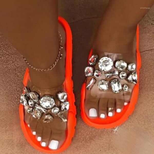 woman crystal transparent slippers female beach shoes ladies bling slide women's footwear women casual outdoor flat plus size 431, Black
woman crystal transparent slippers female beach shoes ladies bling slide women's footwear women casual outdoor flat plus size 431, Black
