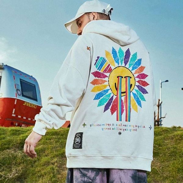 american hip hop white hooded fried street sweater trend loose large men's wear autumn winter hiphop coat, Black
american hip hop white hooded fried street sweater trend loose large men's wear autumn winter hiphop coat, Black