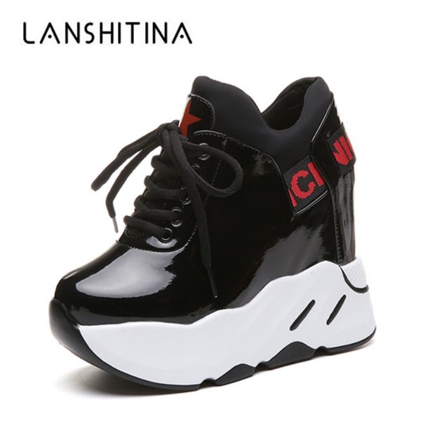 autumn woman platform shoes wedge heel 12 cm casual shoes height increasing white black sneakers women leather shoes new 201201
autumn woman platform shoes wedge heel 12 cm casual shoes height increasing white black sneakers women leather shoes new 201201