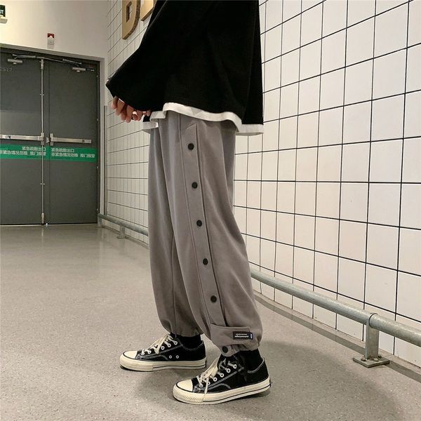 new men's sports casual 2021 woman korean streetwear trousers solid color straight pants clothing hip hop 8v25, Black
new men's sports casual 2021 woman korean streetwear trousers solid color straight pants clothing hip hop 8v25, Black