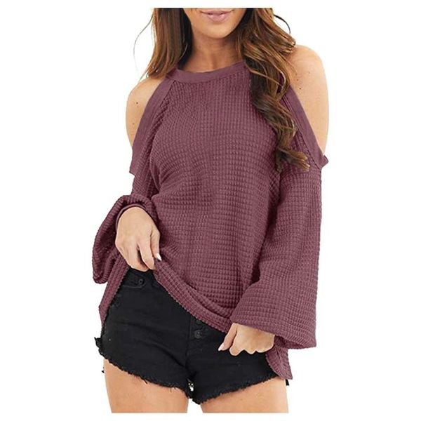 loose shirts female blusas plus size women's off-the-shoulder knitted loose long-sleeved casual blouse dropshipping, White
loose shirts female blusas plus size women's off-the-shoulder knitted loose long-sleeved casual blouse dropshipping, White