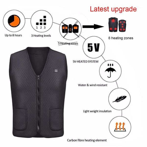 outdoor t-shirts 8 heating zones usb electric warm heated vest women coat jacket clothing skiing winter camping hiking vest1, Gray;blue
outdoor t-shirts 8 heating zones usb electric warm heated vest women coat jacket clothing skiing winter camping hiking vest1, Gray;blue