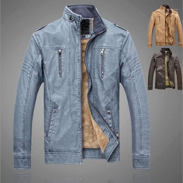brand men winter pu leather jacketsvintage washed leather jacket collar slim coat warm fleece lined men's bomber jackets1, Black
brand men winter pu leather jacketsvintage washed leather jacket collar slim coat warm fleece lined men's bomber jackets1, Black