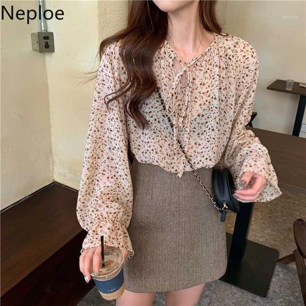 neploe vintage floral women shirt lace up v-neck long sleeve pullover 2020 spring summer korean sweet blouse blusas 590461, White
neploe vintage floral women shirt lace up v-neck long sleeve pullover 2020 spring summer korean sweet blouse blusas 590461, White