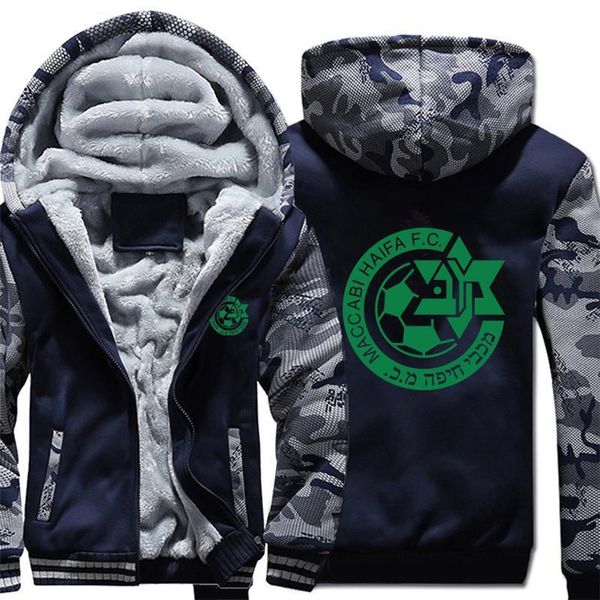 maccabi haifa hoodies camouflage sleeve jacket hoody zipper winter fleece maccabi haifa sweatshirt drop shipping good quality, Black 
maccabi haifa hoodies camouflage sleeve jacket hoody zipper winter fleece maccabi haifa sweatshirt drop shipping good quality, Black