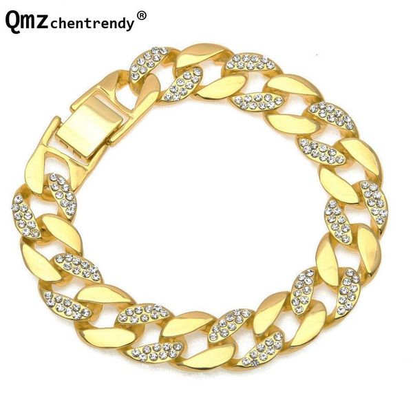 charm bracelets hip hop simulated gemstone gold bracelet rhinestone cuban link chains male women luxury fashion jewelry accessory, Golden;silver
charm bracelets hip hop simulated gemstone gold bracelet rhinestone cuban link chains male women luxury fashion jewelry accessory, Golden;silver