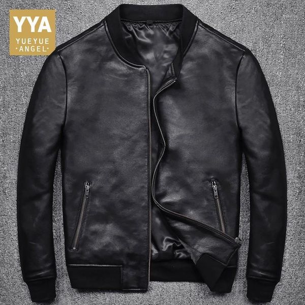 2021 new fashion men black short biker jackets slim fit genuine leather jacket casual pocket zipper male coats plus size s-5xl1
2021 new fashion men black short biker jackets slim fit genuine leather jacket casual pocket zipper male coats plus size s-5xl1