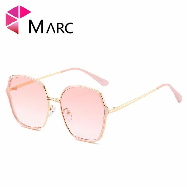 sunglasses marc 2021 women trendy design oversized mirror shades gradient lens brown pink metal frame designer eyewear, White;black
sunglasses marc 2021 women trendy design oversized mirror shades gradient lens brown pink metal frame designer eyewear, White;black