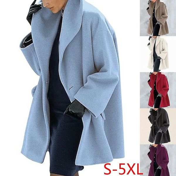winter wool blend women 2020 fashion shawl collar open stitch loose female casual solid pocket coat jacket office lady, Black
winter wool blend women 2020 fashion shawl collar open stitch loose female casual solid pocket coat jacket office lady, Black
