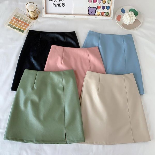 skirts leather mini skirt high waist a line soft pu black casual korean skitrs women falda cuero short jupe en cuir 2021 winter
skirts leather mini skirt high waist a line soft pu black casual korean skitrs women falda cuero short jupe en cuir 2021 winter