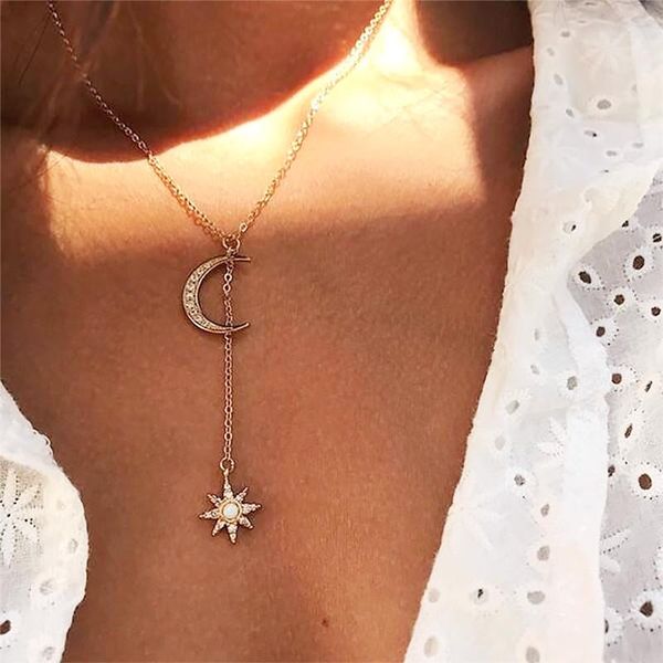 pendant necklaces kisswife boho jewelry crystal moon star choker for women vintage fashion necklace 2021, Silver
pendant necklaces kisswife boho jewelry crystal moon star choker for women vintage fashion necklace 2021, Silver