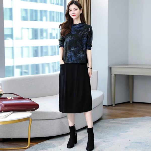 women's tracksuits european station autumn print long-sleeved dress 2021 plus size loose slim suit, Gray
women's tracksuits european station autumn print long-sleeved dress 2021 plus size loose slim suit, Gray