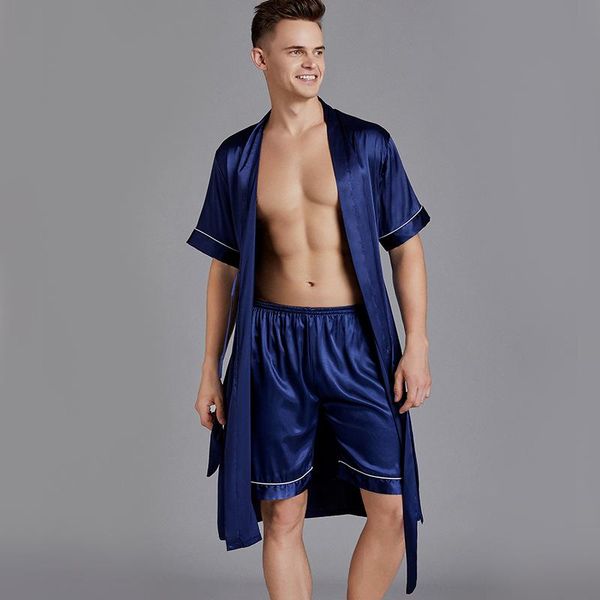 pajamas spring summer loose large size men's nightgown bathrobe shorts suit home clothes szlafrok bathrobe men pigiama uomo, Black;brown
pajamas spring summer loose large size men's nightgown bathrobe shorts suit home clothes szlafrok bathrobe men pigiama uomo, Black;brown