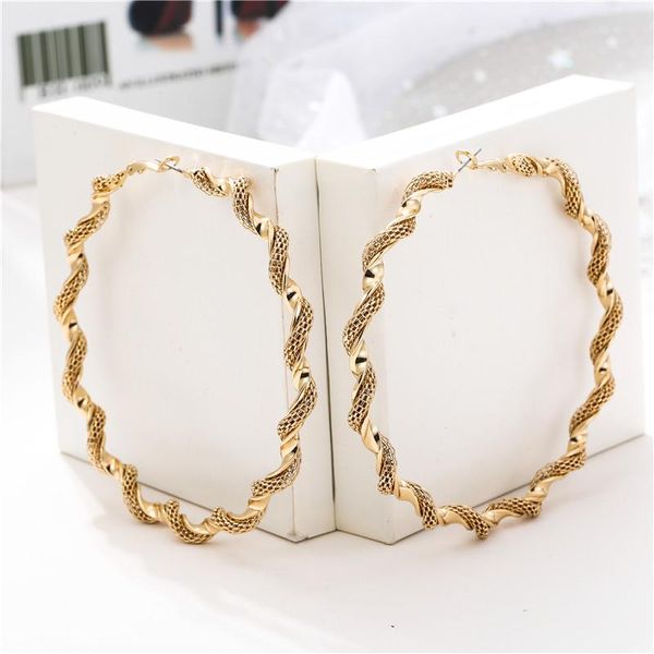 large gold hoop earrings big smooth circle earrings simple brincos celebrity brand loop party for women jewelry, Golden;silver
large gold hoop earrings big smooth circle earrings simple brincos celebrity brand loop party for women jewelry, Golden;silver