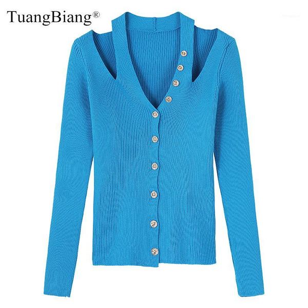single breasted off shoulder long sleeve autumn sweater women deep v-neck button 2020 pullover ladies blue slim knit jumper 1, White;black
single breasted off shoulder long sleeve autumn sweater women deep v-neck button 2020 pullover ladies blue slim knit jumper 1, White;black