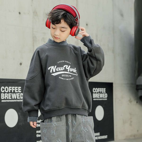 2020 boys' plush sweater autumn and new korean winter thickened base coat zhongda children's fashion lyxb, Black
2020 boys' plush sweater autumn and new korean winter thickened base coat zhongda children's fashion lyxb, Black
