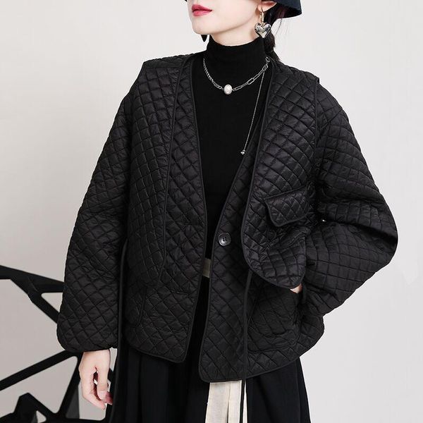 women's down & parkas cotton jacket punk 2021 loose diamond coat two-piece vest, Black
women's down & parkas cotton jacket punk 2021 loose diamond coat two-piece vest, Black