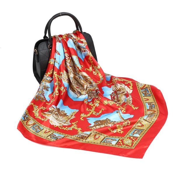 silk scarf red fashion flower print square head scarves women shawls foulard satin hijab 90*90cm headscarf, Blue;gray
silk scarf red fashion flower print square head scarves women shawls foulard satin hijab 90*90cm headscarf, Blue;gray