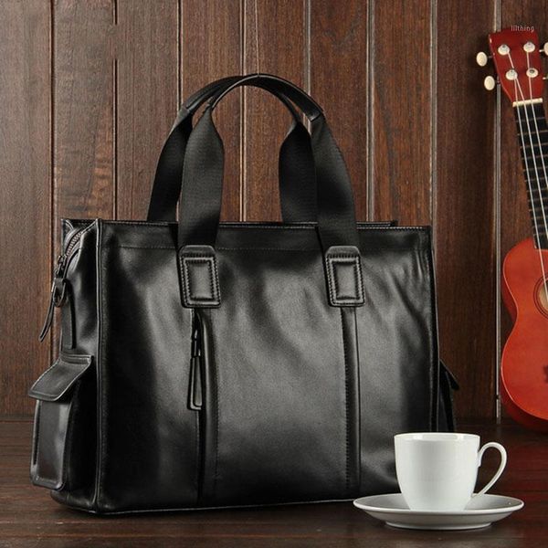 2020 new natural cowskin men bag 100% genuine leather men's briefcase fashion totes business bag black male shoulder lap
2020 new natural cowskin men bag 100% genuine leather men's briefcase fashion totes business bag black male shoulder lap