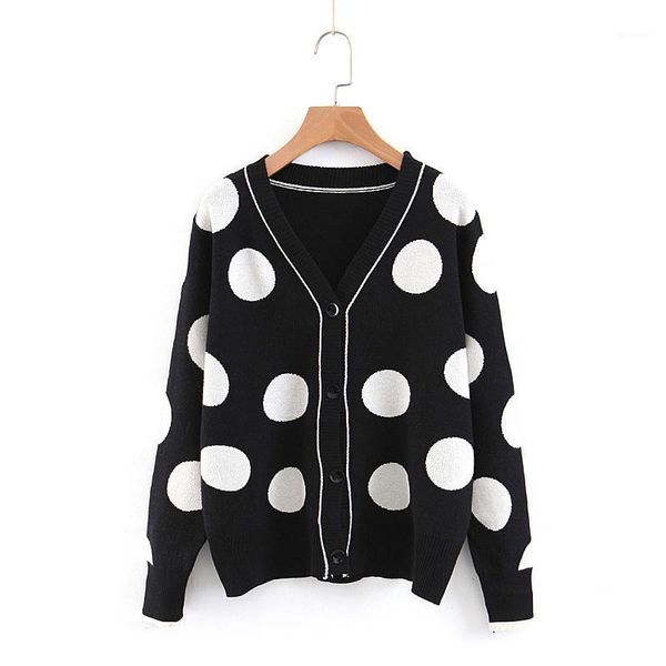 perhaps u women sweater knitted long sleeve black white polka dot cardigans loose v neck autumn winter elegant m00861
perhaps u women sweater knitted long sleeve black white polka dot cardigans loose v neck autumn winter elegant m00861