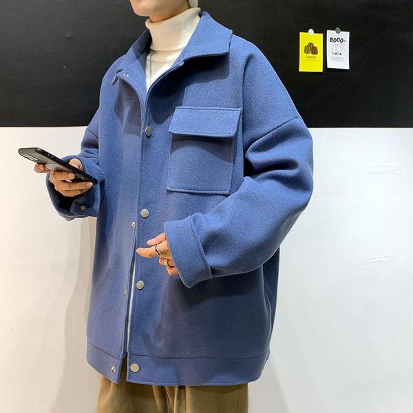 men's wool & blends 2021 winter fashion trend parkas cashmere woollen trench coats male snow jackets casual cotton-padded clothes m-2xl, Black
men's wool & blends 2021 winter fashion trend parkas cashmere woollen trench coats male snow jackets casual cotton-padded clothes m-2xl, Black