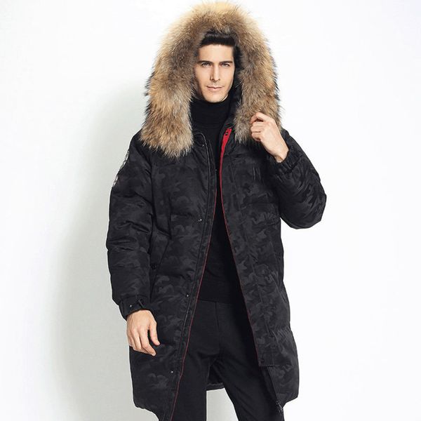Down Men's Women's Medium And Long Korean Version Fashion Canadian Style Thickened Couple's Winter Jacket Tide Gooses, Black
Down Men's Women's Medium And Long Korean Version Fashion Canadian Style Thickened Couple's Winter Jacket Tide Gooses, Black