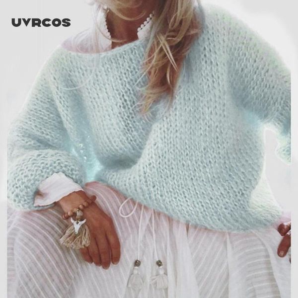 uvrcos mohair sweater women loose pullover sweater autumn winter lantern sleeve female oversized ladies jumper, White;black
uvrcos mohair sweater women loose pullover sweater autumn winter lantern sleeve female oversized ladies jumper, White;black