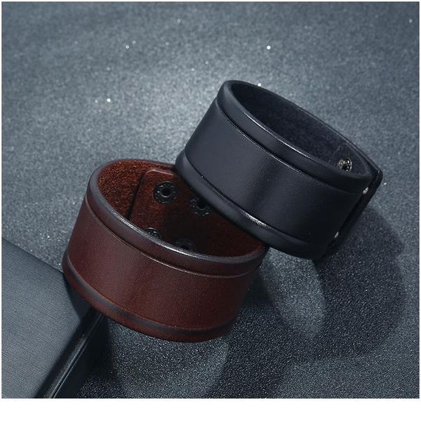 black punk simple casual vintage wide handmade leather cuff bangle male men bracelets fashion jewelry wholesale acc qylwdk, Golden;silver
black punk simple casual vintage wide handmade leather cuff bangle male men bracelets fashion jewelry wholesale acc qylwdk, Golden;silver
