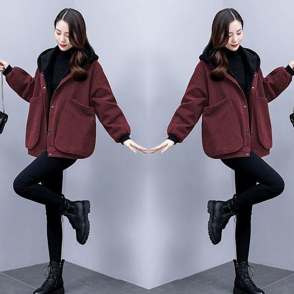 autumn and winter new style plus velvet women's short korean style loose small casual parker padded jacket small padded jacket, Black
autumn and winter new style plus velvet women's short korean style loose small casual parker padded jacket small padded jacket, Black