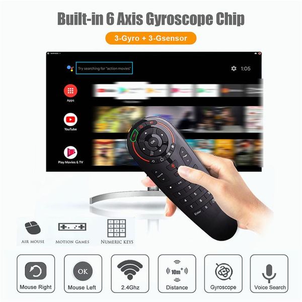 2020 voice remote control air mouse wireless mini keyboard with ir learning for android tv box pc
2020 voice remote control air mouse wireless mini keyboard with ir learning for android tv box pc