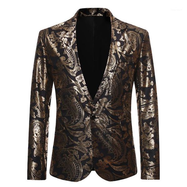 men blazers printed pattern jackets slim fit male suit jacket wedding banquet party prom stage costume1, White;black
men blazers printed pattern jackets slim fit male suit jacket wedding banquet party prom stage costume1, White;black