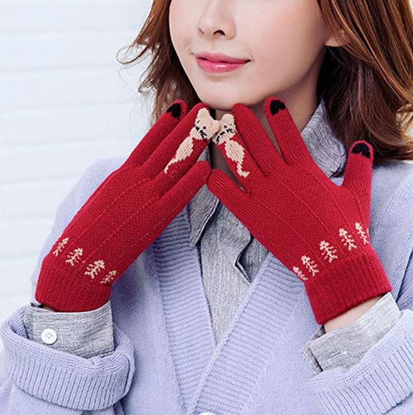 five fingers gloves feitong streetwear winter touch-screen women girl knitted finger keep warm cat print soft mittens, Blue;gray
five fingers gloves feitong streetwear winter touch-screen women girl knitted finger keep warm cat print soft mittens, Blue;gray