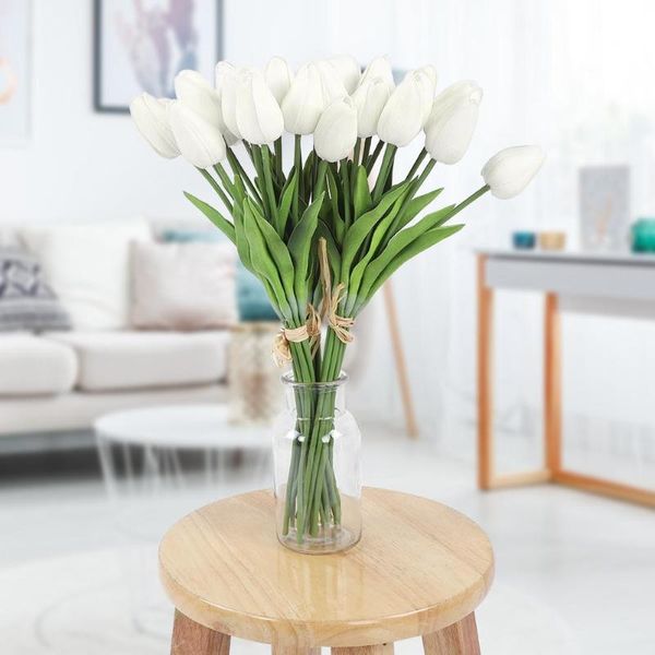decorative flowers & wreaths 30 pcs real artificial tulip flower romantic fake gift for home room wedding decor
decorative flowers & wreaths 30 pcs real artificial tulip flower romantic fake gift for home room wedding decor