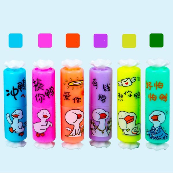 6pcs creative cute color candy mini highlighter hand account pen child gift marker pen office school supplies wholesale h wmthvf, Black;red
6pcs creative cute color candy mini highlighter hand account pen child gift marker pen office school supplies wholesale h wmthvf, Black;red