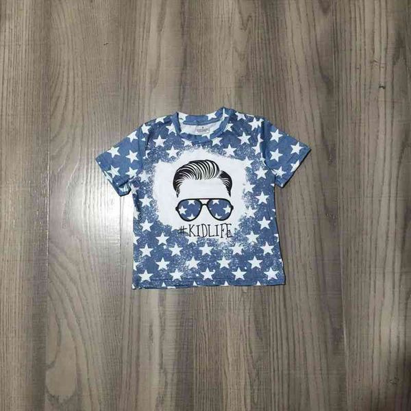 family clothes girl boy kid life star print blue milk silk t shirt, Red;yellow
family clothes girl boy kid life star print blue milk silk t shirt, Red;yellow