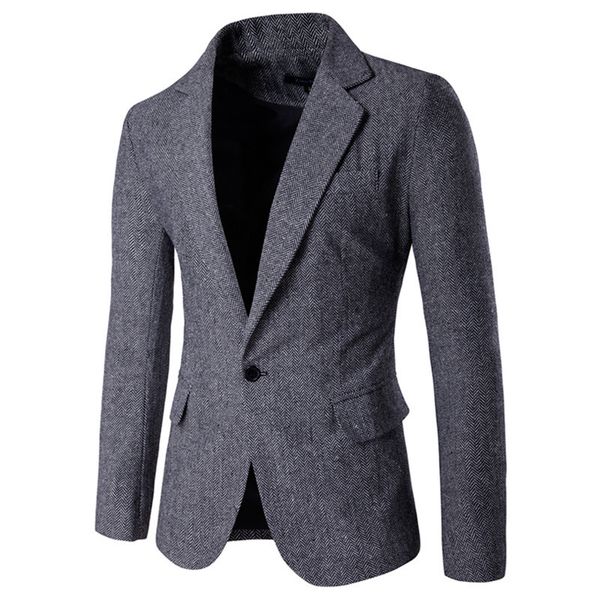 men's blazers fashion herringbone pattern slim simple banquet work thickening suit jacket / urban gentleman suit, White;black
men's blazers fashion herringbone pattern slim simple banquet work thickening suit jacket / urban gentleman suit, White;black