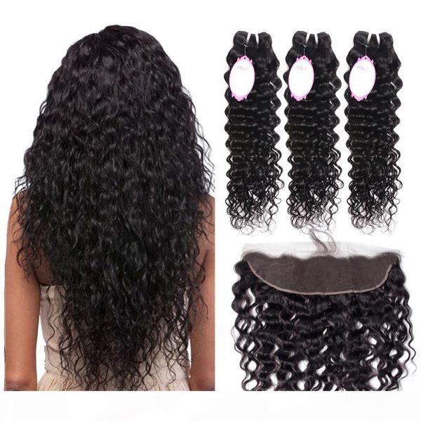 brazilian virgin hair lace frontal closure with bundles 8a brazilian human hair weave bundles wet and wavy water wave 4 bundles with closure, Black;brown
brazilian virgin hair lace frontal closure with bundles 8a brazilian human hair weave bundles wet and wavy water wave 4 bundles with closure, Black;brown