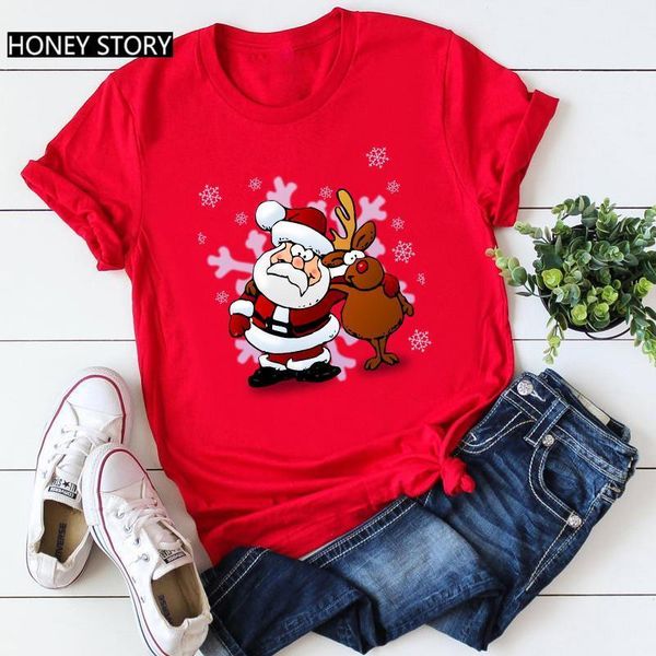 merry christmas santa claus reindeer graphic printed women t-shirt fashion red tshirts female fashion short sleeve, White
merry christmas santa claus reindeer graphic printed women t-shirt fashion red tshirts female fashion short sleeve, White