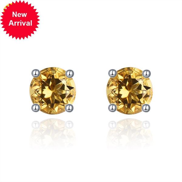 genuine citrino round four-millimeter solid 925 silver sterling birthstone earring present for woman, Golden;silver
genuine citrino round four-millimeter solid 925 silver sterling birthstone earring present for woman, Golden;silver