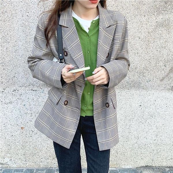bethquenoy autumn plaid coats long blazer women clothing 2020 veste longue femme chaquetas de mujer casaco feminino plaszcze1, White;black
bethquenoy autumn plaid coats long blazer women clothing 2020 veste longue femme chaquetas de mujer casaco feminino plaszcze1, White;black