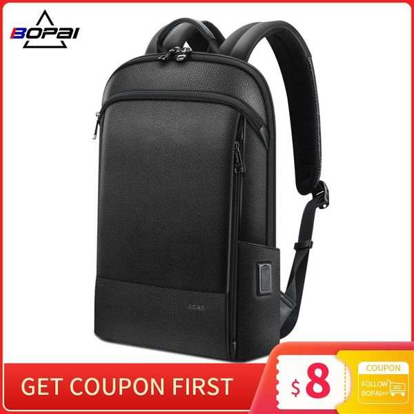 bopai genuine leather slim lapbackpack ultra slim men 15.6 inch anti theft backpacks school black ultralight bagpack
bopai genuine leather slim lapbackpack ultra slim men 15.6 inch anti theft backpacks school black ultralight bagpack
