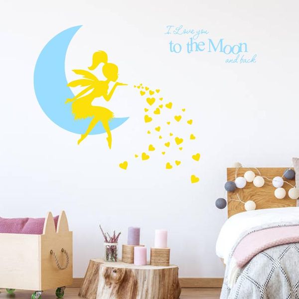 zollor angel loving heart moon english wall sticker bedroom living room dormitory creative decorative sticker removable
zollor angel loving heart moon english wall sticker bedroom living room dormitory creative decorative sticker removable