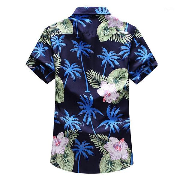 plus size 5xl 6xl 7xl men's floral print short sleeve shirt 2020 summer new fashion casual hawaii shirt male brand clothes1, White;black 
plus size 5xl 6xl 7xl men's floral print short sleeve shirt 2020 summer new fashion casual hawaii shirt male brand clothes1, White;black