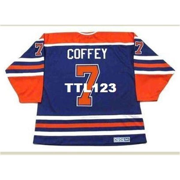 121 #7 paul coffey edmonton oilers 1987 ccm vintage away hockey jersey or custom any name or number retro jersey, Black
121 #7 paul coffey edmonton oilers 1987 ccm vintage away hockey jersey or custom any name or number retro jersey, Black