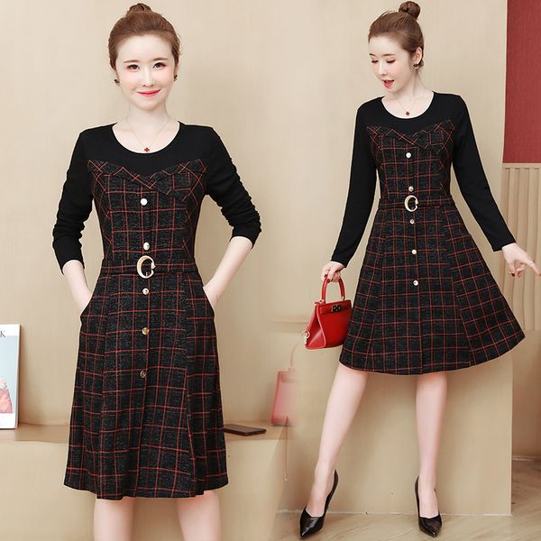 womens plus size dressed in chess fat shredded mangoes long autumn line skater wear women's dresses az1l, Black;gray
womens plus size dressed in chess fat shredded mangoes long autumn line skater wear women's dresses az1l, Black;gray
