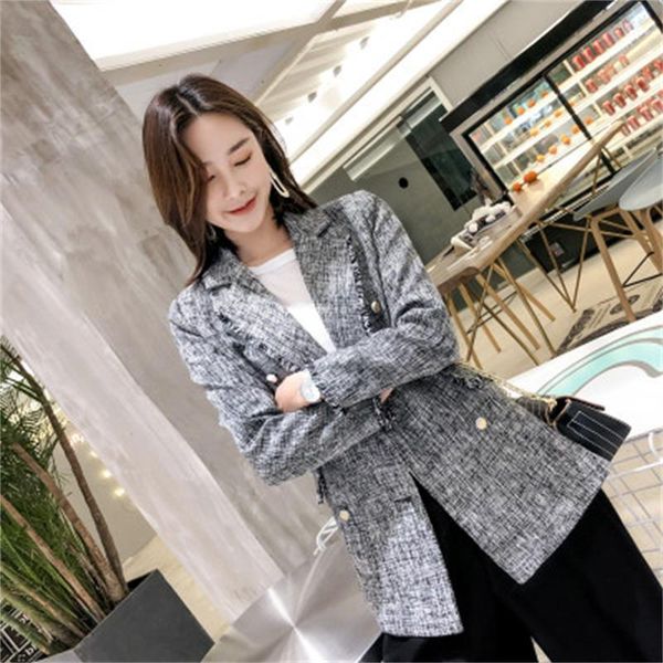 women's suits & blazers fashion stripe female jacket coat women suit high end casual long sleeve classic, White;black
women's suits & blazers fashion stripe female jacket coat women suit high end casual long sleeve classic, White;black